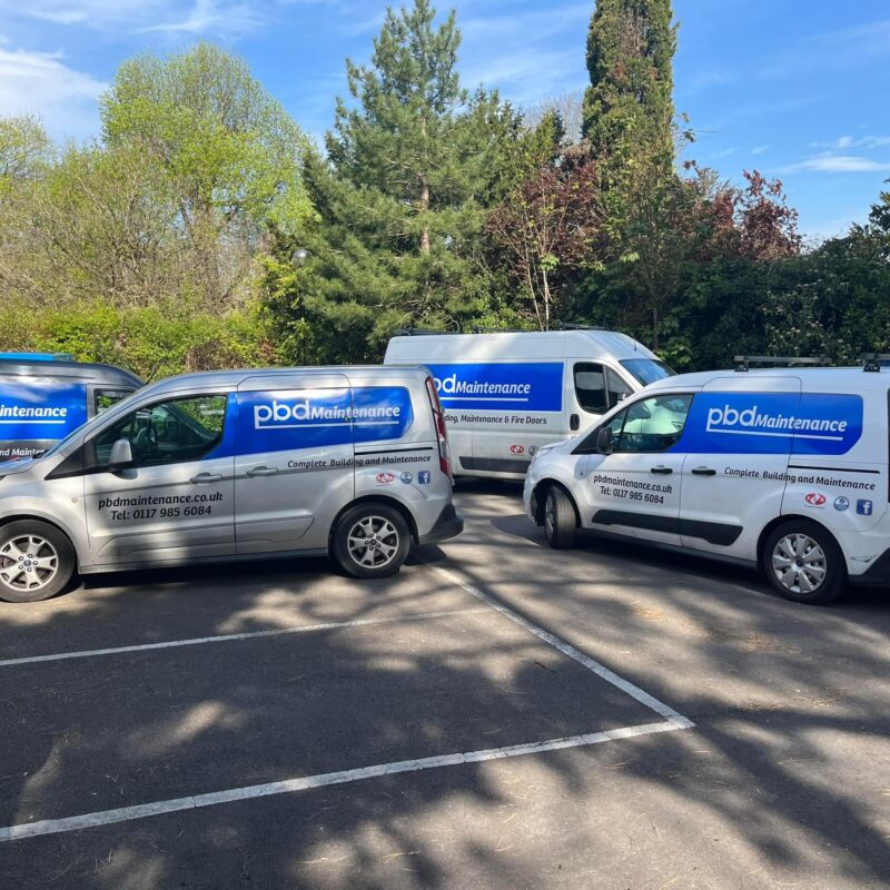PBD Maintenance Vans PBD Maintenance Ltd property maintenance vans in Bristol
